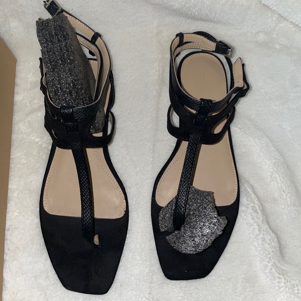 Zara Black Sandals